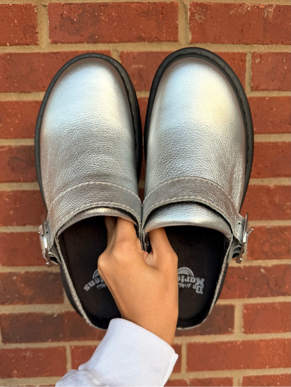 NEW Dr. Martens Laketen Slingback Mule | Metallic Tumble - Picture 3 of 12